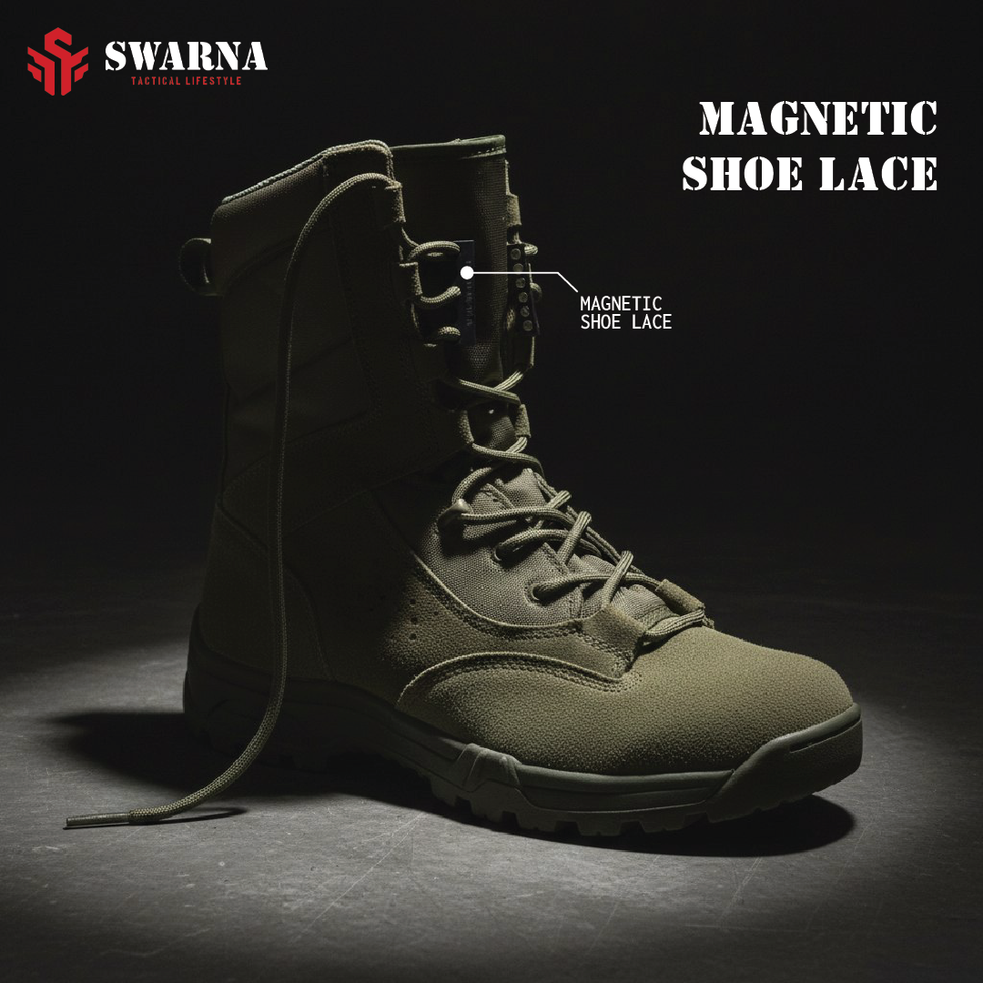 Swarna Shoe Magnetic Lace Black